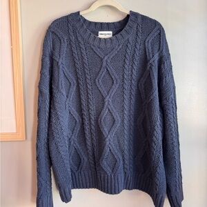 Princess Polly women’s Blue Cable Knit Sweater